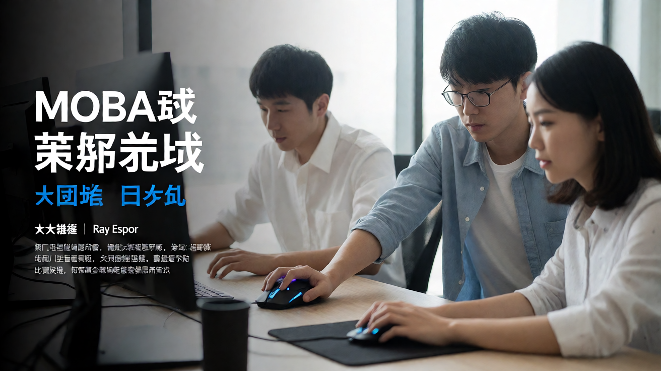 MOBA类电竞游戏团战竞技画面